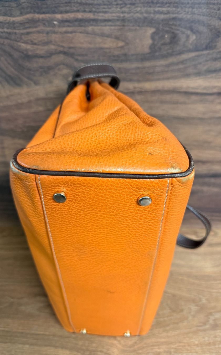 Borse da donna: Handtasche Leder Orange Marke H Damen – Usato da Nussbaumen AG venduto da olitech5415 3