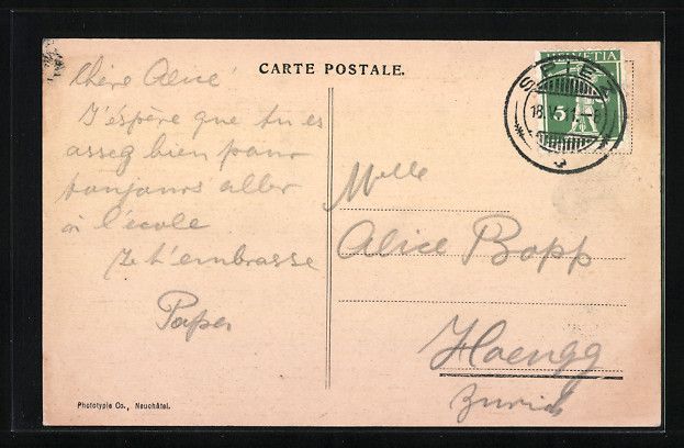 Cartoline postali: AK Zweisimmen, Hotel Simmenthal, 1911 – Usato da Berlin venduto da bartko-reher 1