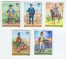 Briefmarken "Uniform". Zentralafrikanische Republik