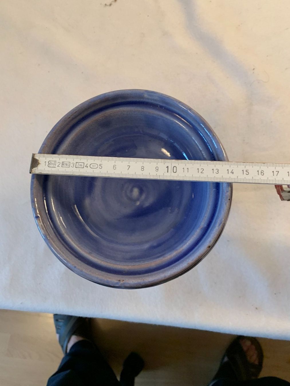 Schalen: Blaue Keramik Fruchtschale    A74 – Neu (gemäss Beschreibung) aus Schötz von amore14 5