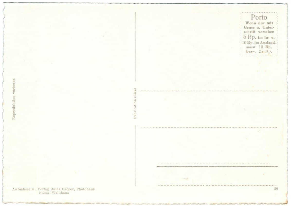 Cartoline postali: AK Vals Platz – Usato da Zürich venduto da tol_b7c7 1