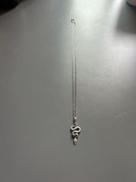 925 Silber Halskette mit Schlangen-Anhänger, Sterling Silber