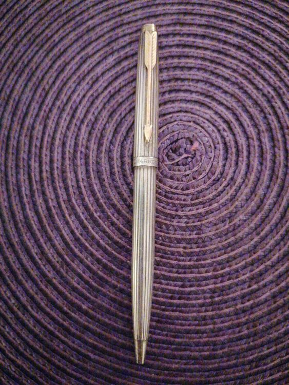 Stylo Bille Prestige PARKER Collection XXe - Métal Design, Gris, Made In France, Occasion