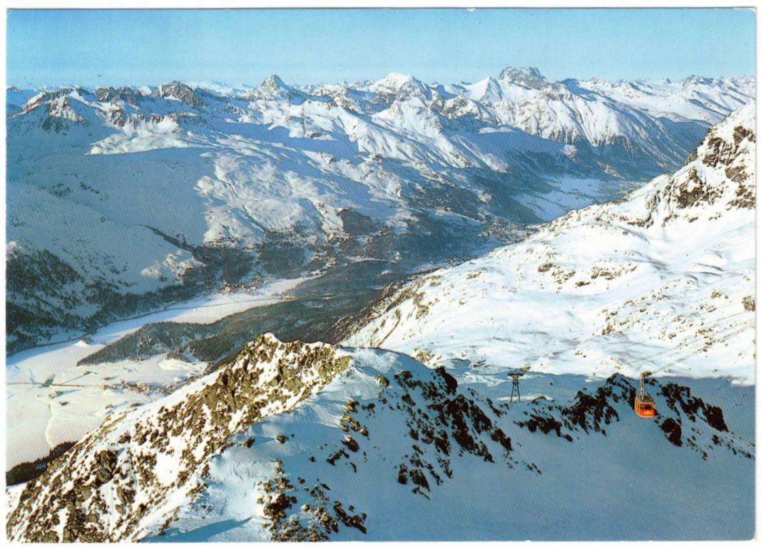 Ansichtskarten: Silvaplana - Luftseilbahn Corvatsch – Gebraucht aus Binningen von Mountainrider