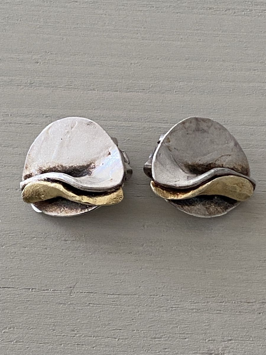 Spille & Fermagli: Damen Brosche oder Anhänger in Silber 925 & Gold 18k – Usato da Birr venduto da Vintage-Liebhaber 9