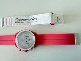 Bracelet silicone rouge pour OMEGA x SWATCH Mission to Mars