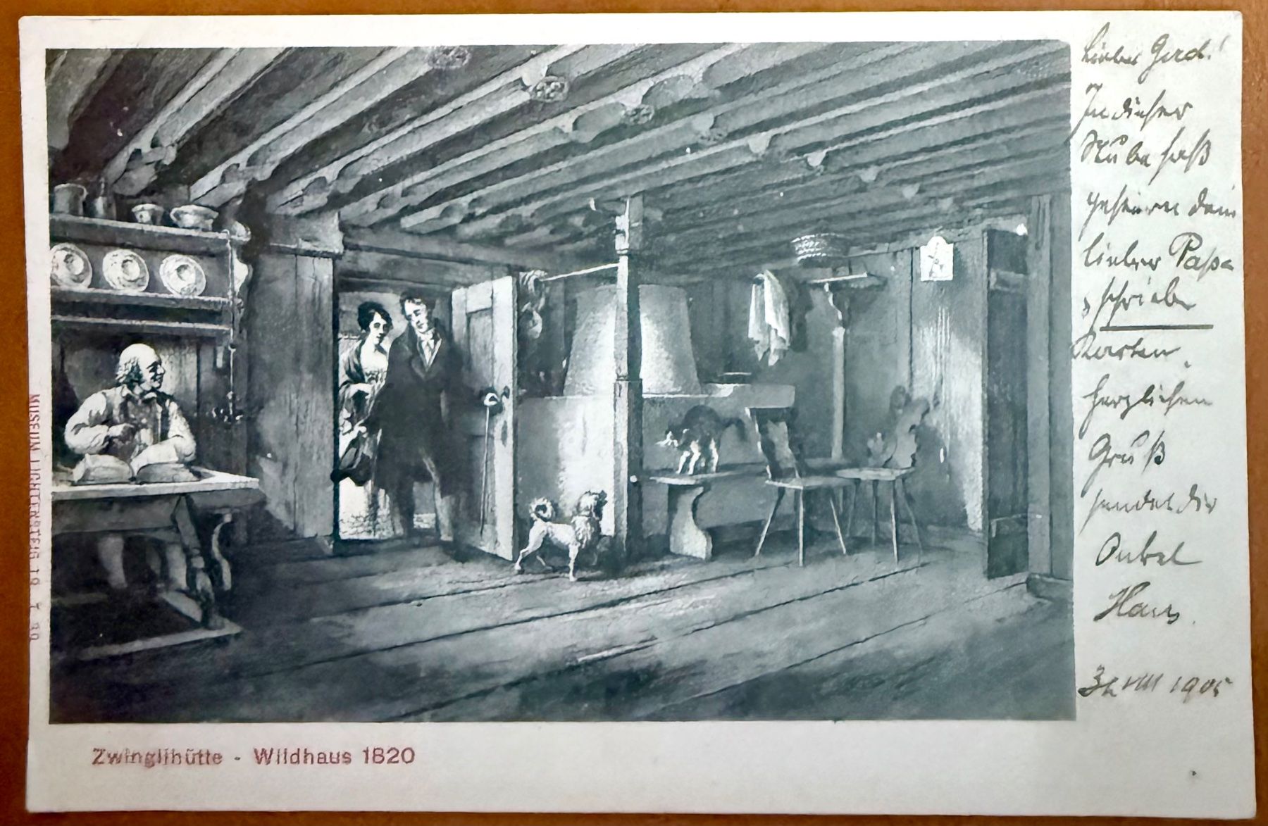Ansichtskarten: Zwinglihütte -Wildhaus 1905 – Gebraucht aus Lutry von Ediego