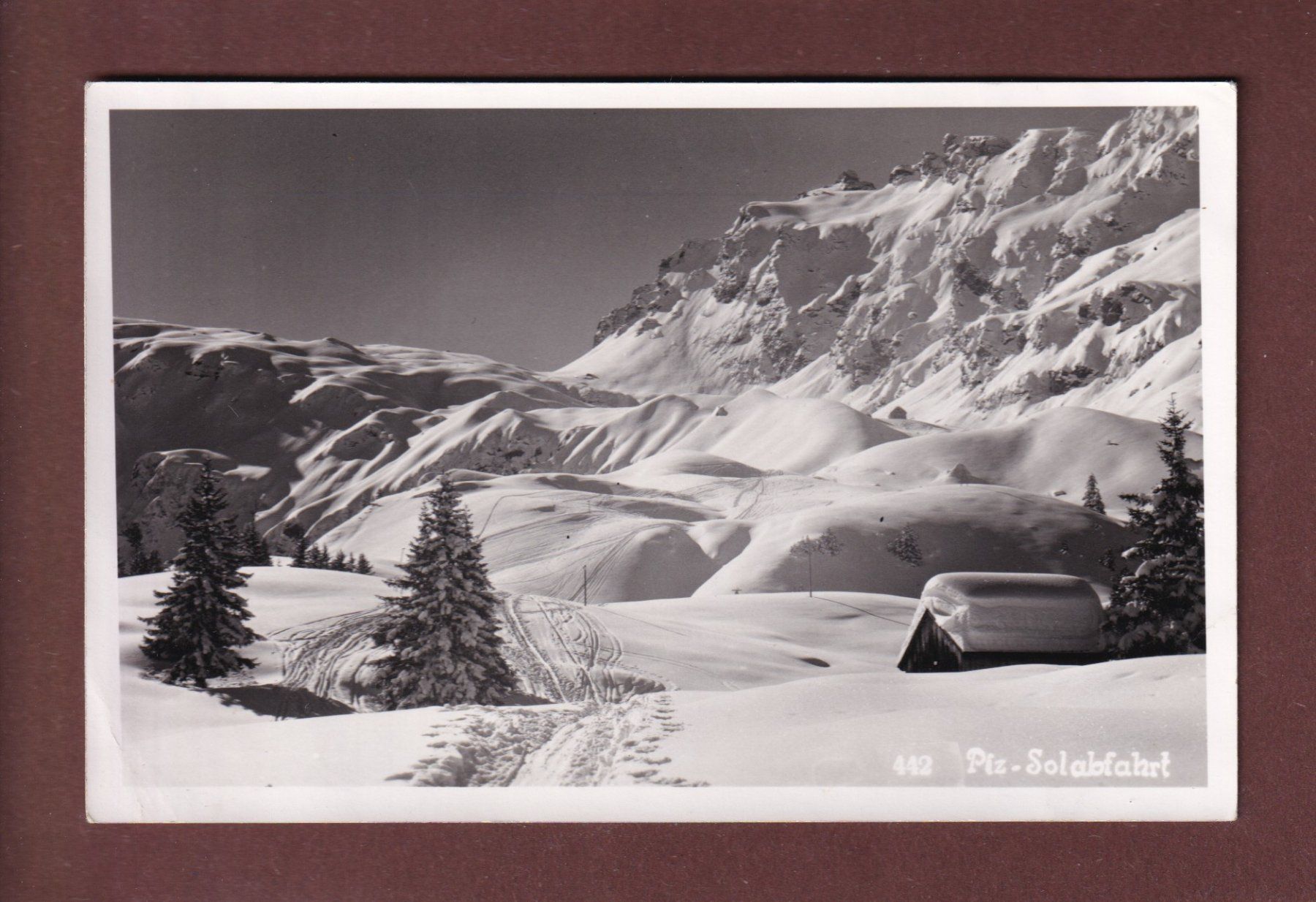 Cartoline postali: PIZ-SOL Abfahrt - Foto – Usato da Pully venduto da nicecards-shop