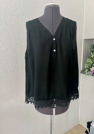 🖤 Elegantes Damen Top ca XL mit Spitze für heisse Tage