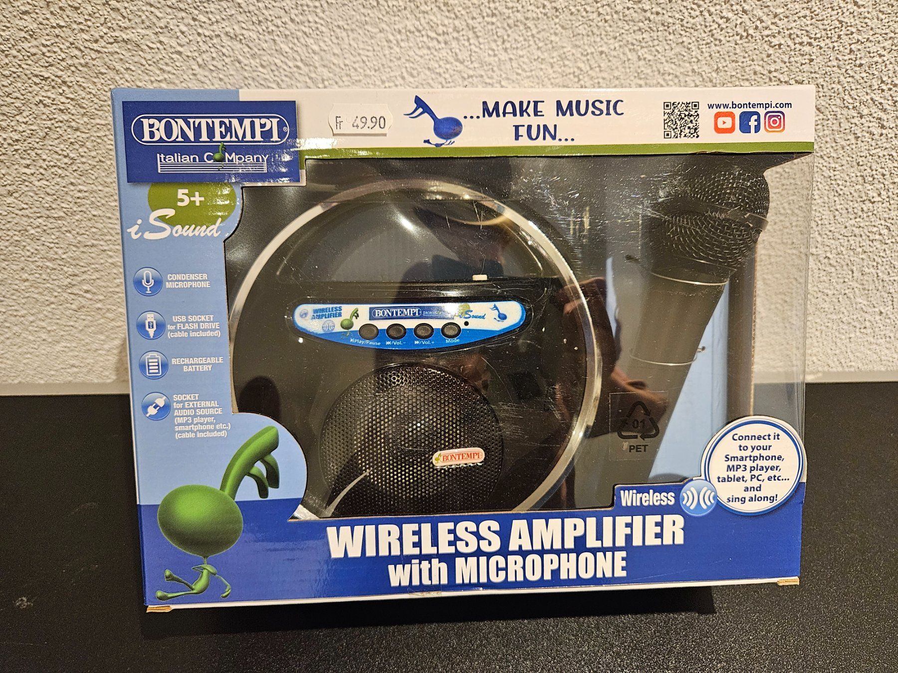 Amplificatori: Neu - Bontempi - Wireless Verstärker mit Mikrofon – Nuovo e nell'imballaggio originale da Dagmersellen venduto da Jarsetz_Restposten