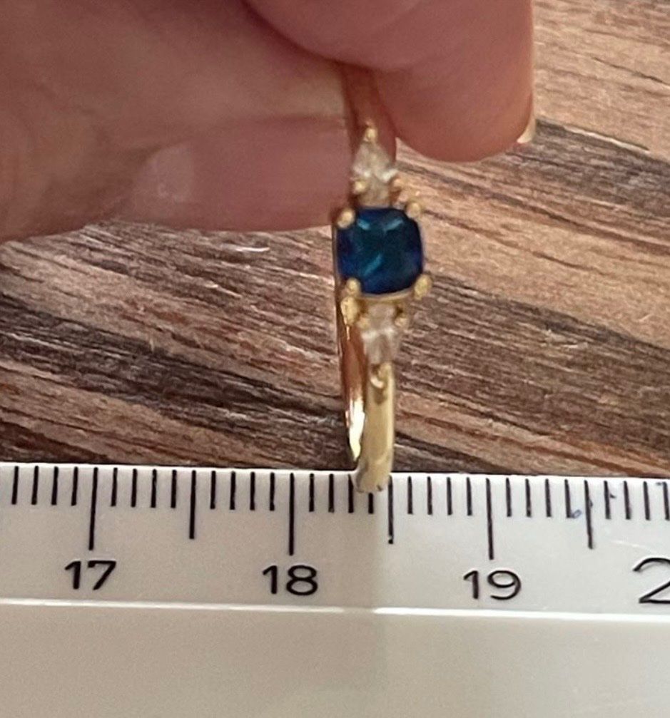 Ringe: Jolie Bague vintage 54 /zircon bleue/brilants liquidation – Neu (gemäss Beschreibung) aus Kloten von Vermicelles 3