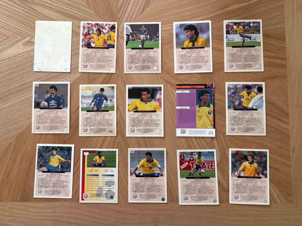 Cartes à collectionner: WM 1994 Fussballkarten – Brasilien Team – 15er Set 🇧🇷 – D'occasion à Männedorf par roger-jayro 1