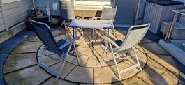 Campingtisch und 4 Stühle