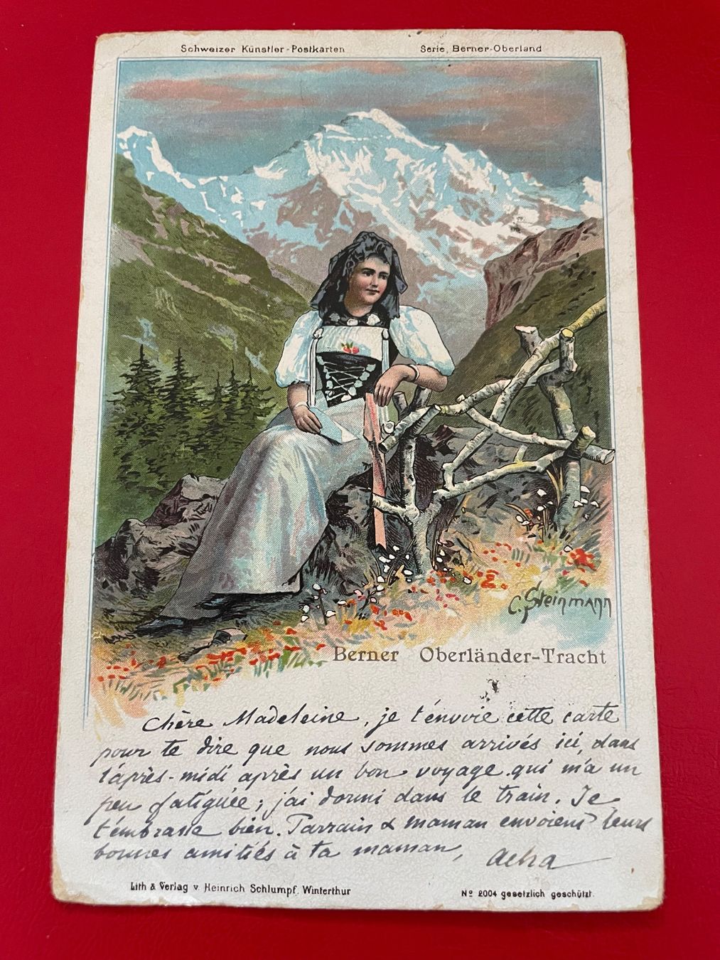 Ansichtskarten: 1902 ; Berner Oberländer - Tracht – Gebraucht aus St-Légier-Chiésaz von Theo006