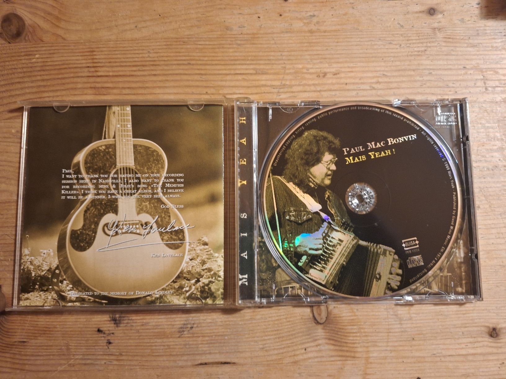 CD: Paul Mac Bonvin "mais yeah !" – Usato da Schwarzenburg venduto da Ralfi1 2