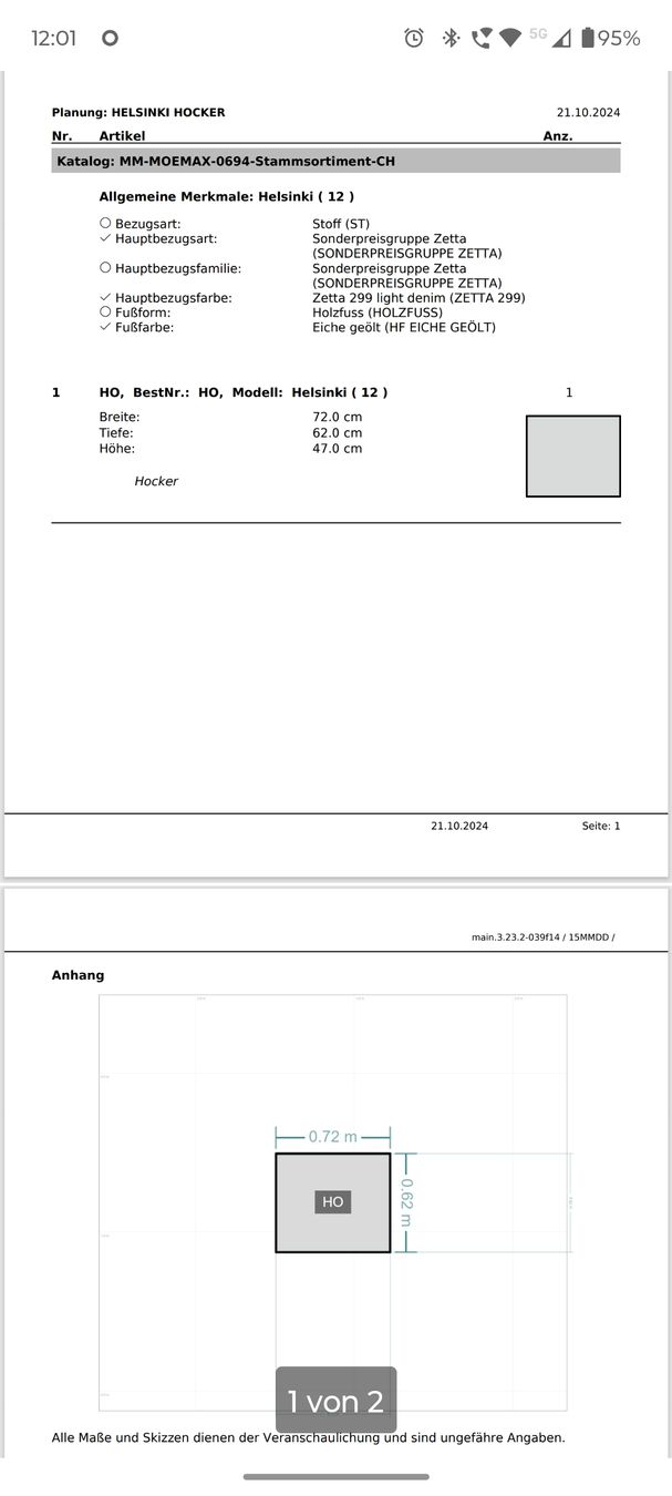 Mömax Divani: Wohnlandschaft Helsinki - Sofa, Couch, Sessel, Hocker – Nuovo (secondo la descrizione) da Eglisau venduto da DonPasquale89 5