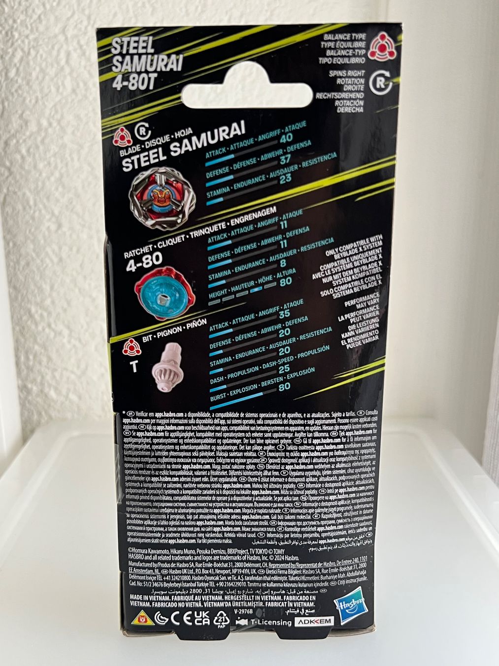 Hasbro Jouets: Beyblade X Steel Samurai 4-80T – Neuf avec emballage d'origine à Uttigen par sonorsonic 1