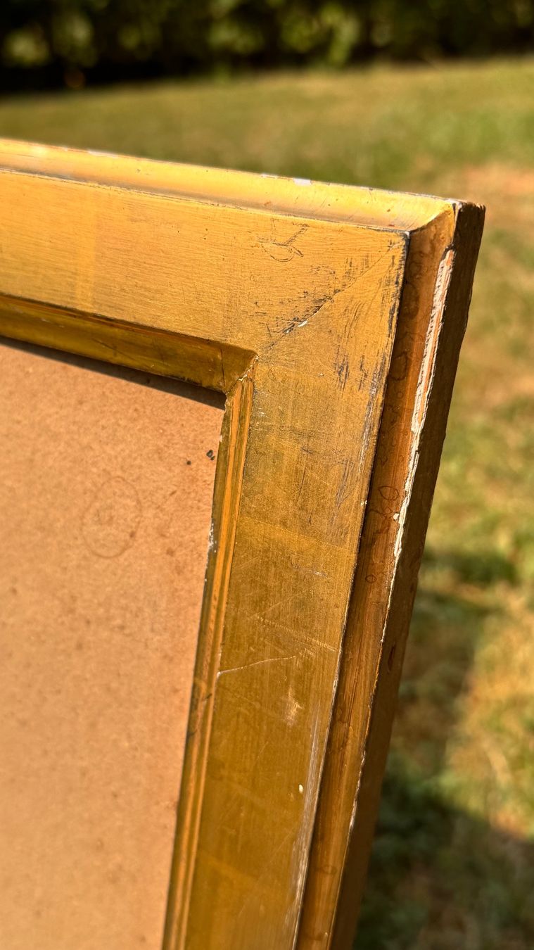 Bilderrahmen: Grosser Goldrahmen antik (schön als Spiegel) – Gebraucht aus Baar von 001loulou 3