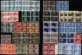 42 Seiten/Album/Schuber Paare/Vierer etc. ca. (Q372)