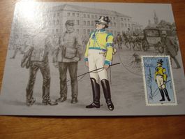 DDR, Satz Maximumkarten 1986, historische Postuniformen