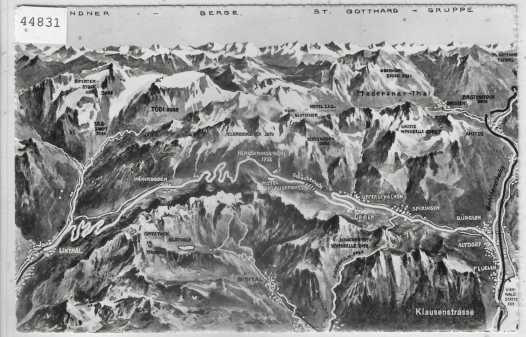 Cartoline postali: Panorama Klausenstrasse – Usato da Ettingen venduto da Kartenplanet