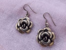 Ohrringe Blumen Silber 3,5cm 925