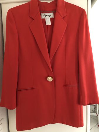 Roter Blazer von Gy, Made in Italy, Grösse 34, Top Zustand!
