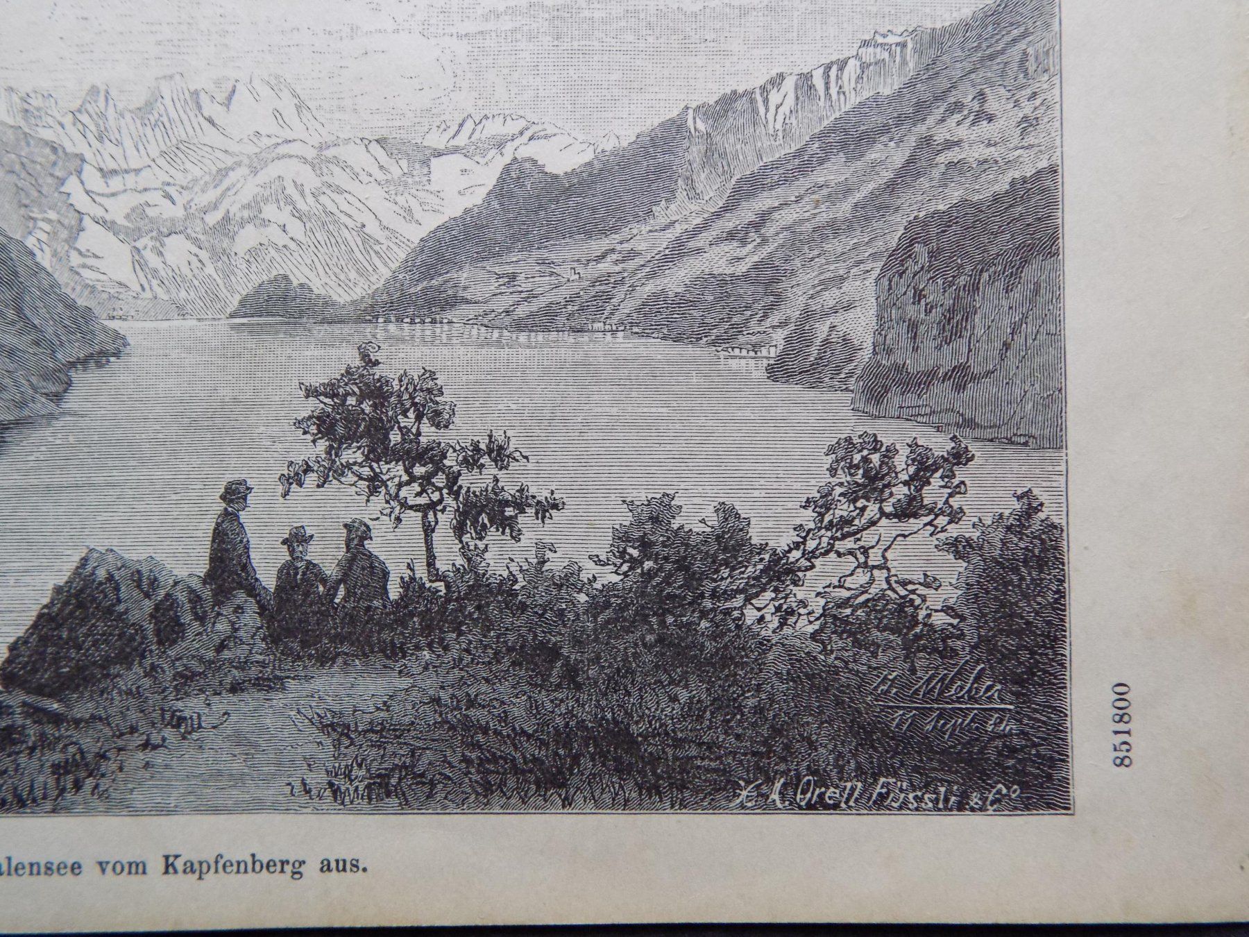 Incisioni: Walensee von Kapfenberg aus – Usato da Risch venduto da Rischli15 4
