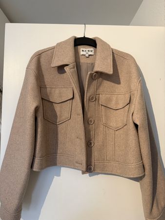 Beige Jacke