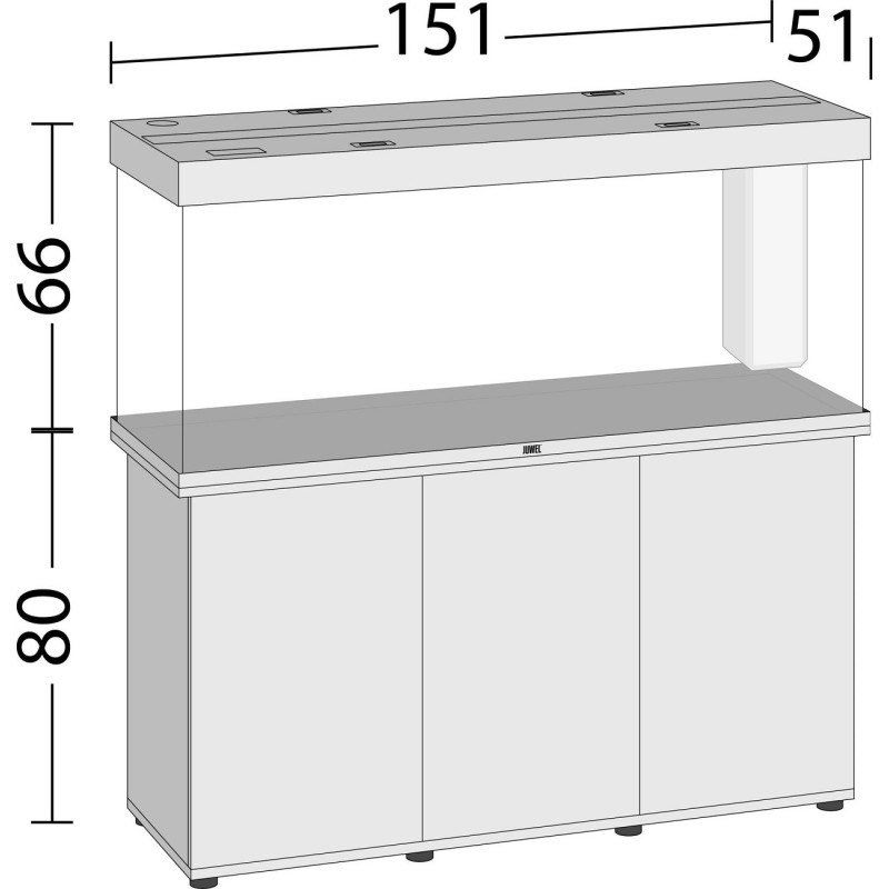 Juwel Acquari: Juwel Aquarium 450Liter in Weiss – Usato da Thun venduto da Charrly 2