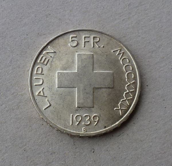 Tutti le monete: Laupen ++ 5.- Franken 1939 – Usato da Walkringen venduto da Casablanca777