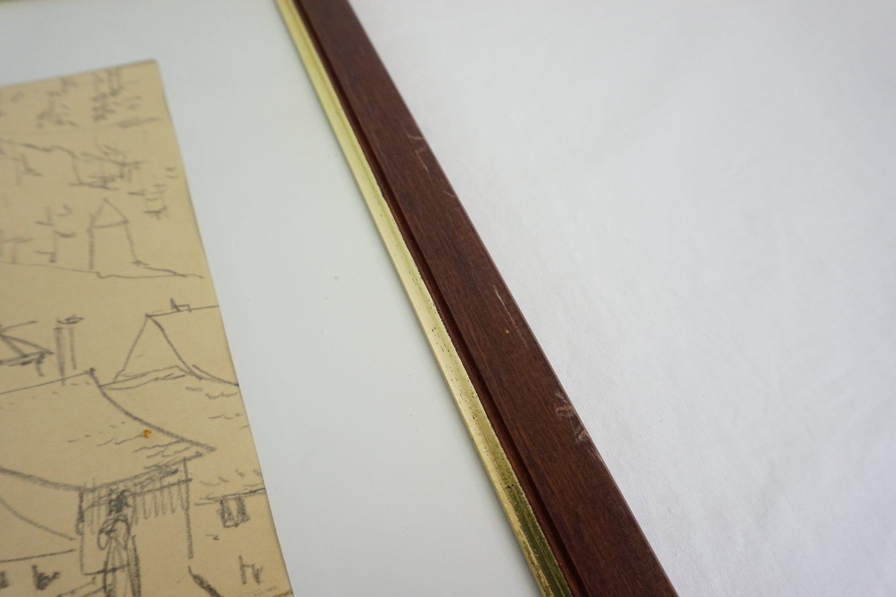 Tableaux: Bild - "Dorfeingang & Brücke"  ca. 44 x 54 cm – D'occasion à Pratteln par Restwert_Pratteln 4