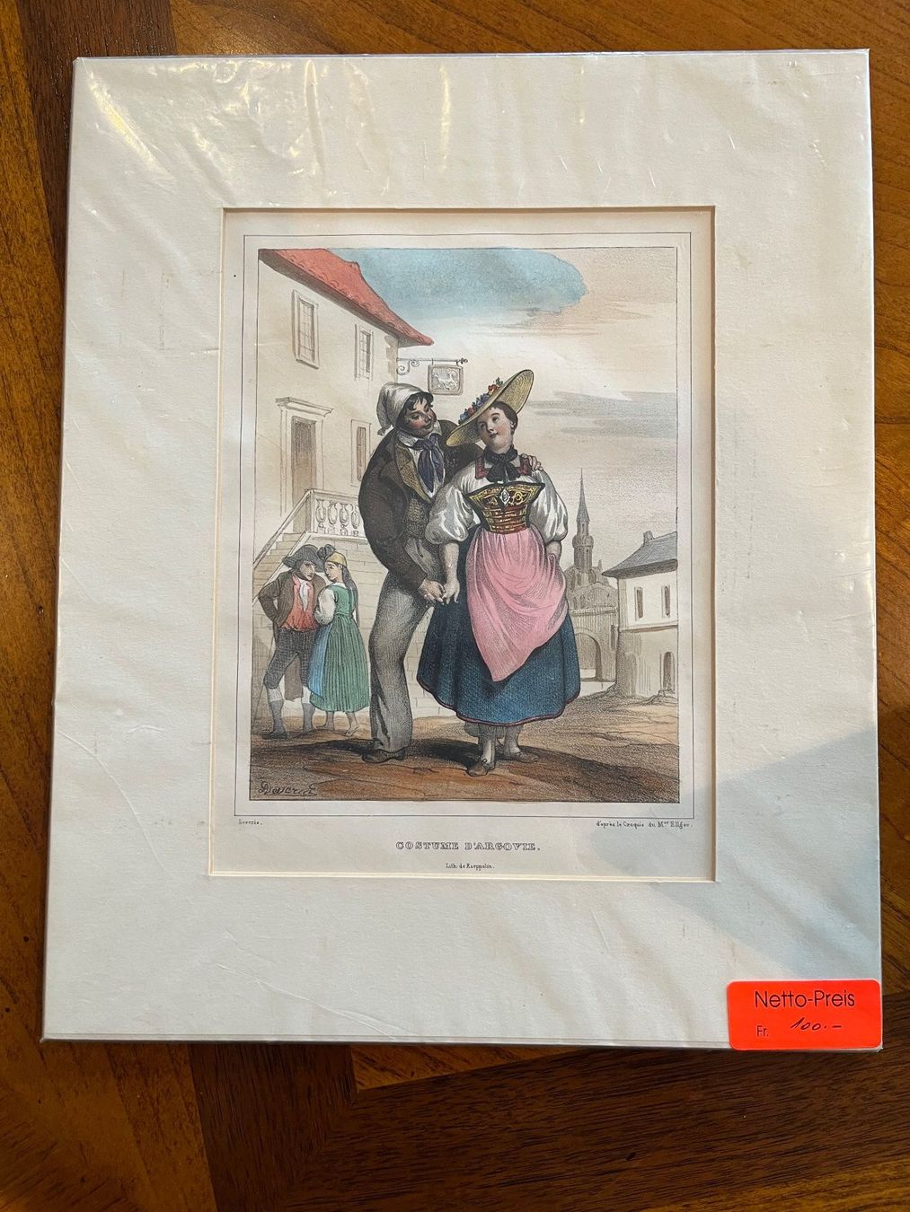Grafica & Litografie: Lithographie Koloriert 1838 – Usato da Sulz LU venduto da Rex2005
