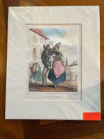 Lithographie Koloriert 1838