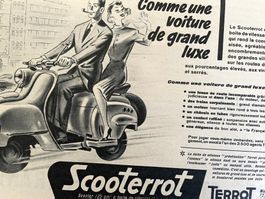 Terrot Scooter Moped - 2 Alte Werbungen / Publicités 1955/56