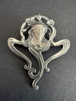 Antike Jugendstil Silber Brosche 925