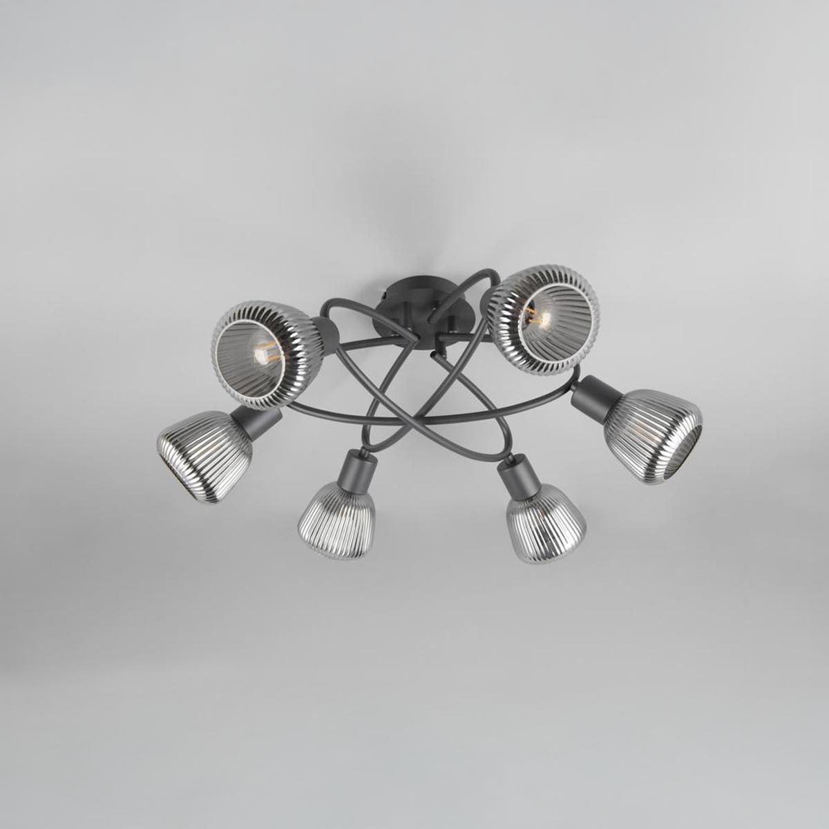Kronleuchter & Deckenlampen: Deckenleuchte, Glas, 6 Strahler, 60 cm Ø – Neu (gemäss Beschreibung) aus Kreuzlingen von Smart-Light 1