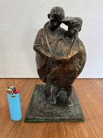 Michael Goettsche 61' Bronze Figur "Zwei Kinder", Rarität!