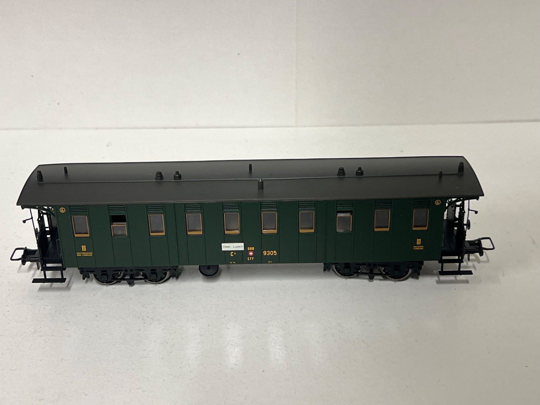Brawa Modellini di ferrovie: BRAWA  SBB C4 Olten - Luzern 9305 3.Klasse H0 DC – Nuovo (secondo la descrizione) da Geroldswil venduto da TopTrain54 1