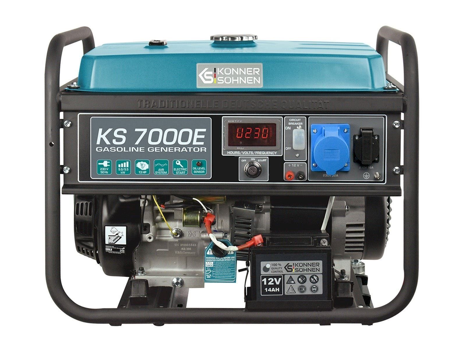 Generatori di corrente: K&S KS 7000E Benzin-Generator 5.5kW – Nuovo e nell'imballaggio originale da Bottighofen venduto da zaap