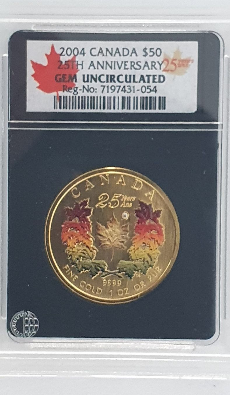 Tutti le monete: Goldmünze Canada Maple Leaf Colored – Usato da Greppen venduto da hploetscher 4