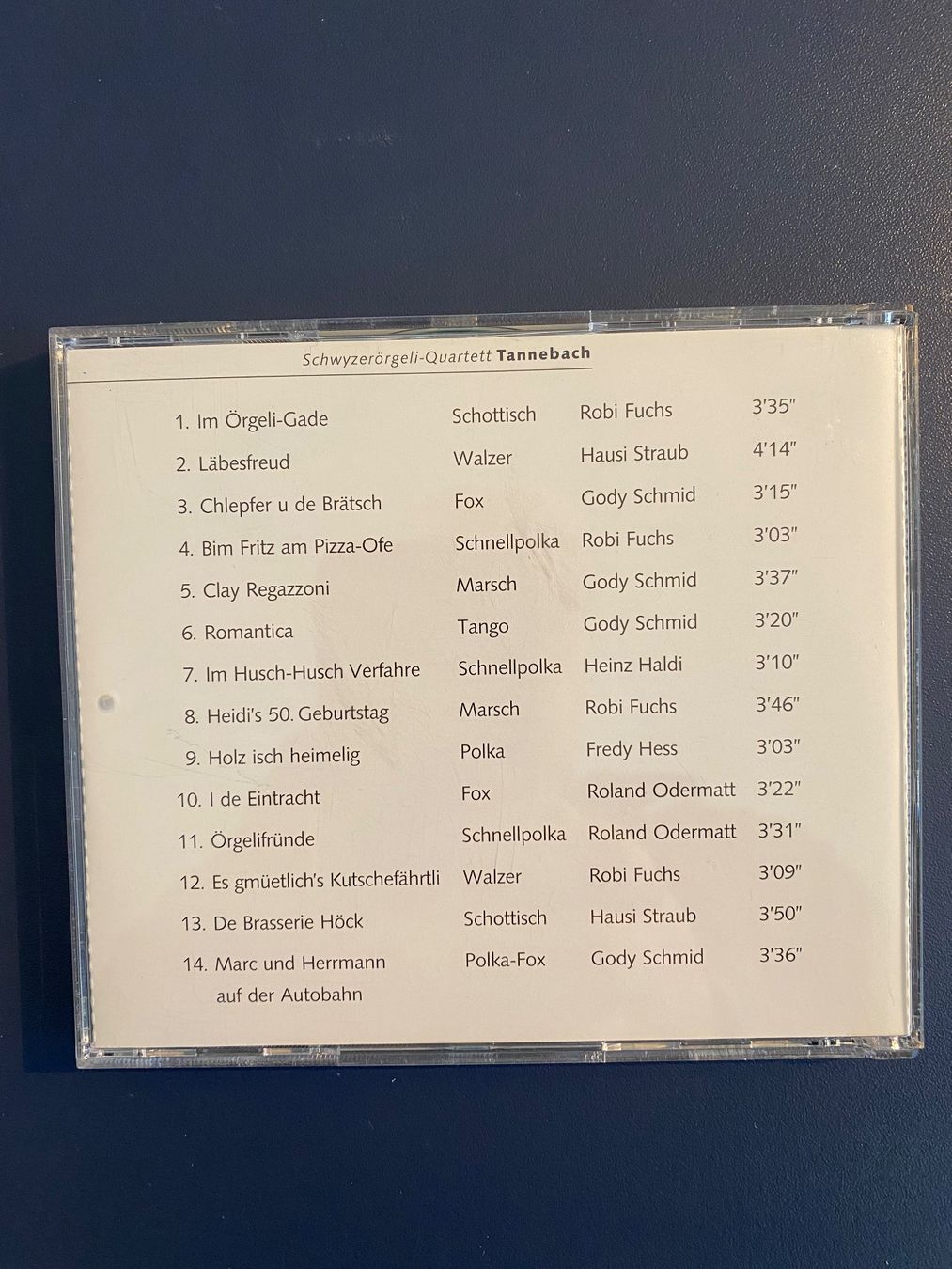 CD: Schwyzerörgeli-Quartett Tannebach - CD Im Örgeli-Gade – Usato da Rain venduto da sempach2 1