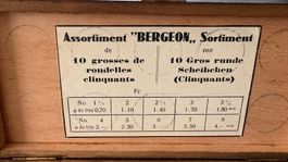 Uhrmacher Werkzeug - Bergeon "runde Scheibchen" (Clinquants)
