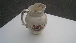 Antike Villeroy & Boch Waschkanne „Flora“ Mettlach um 1900