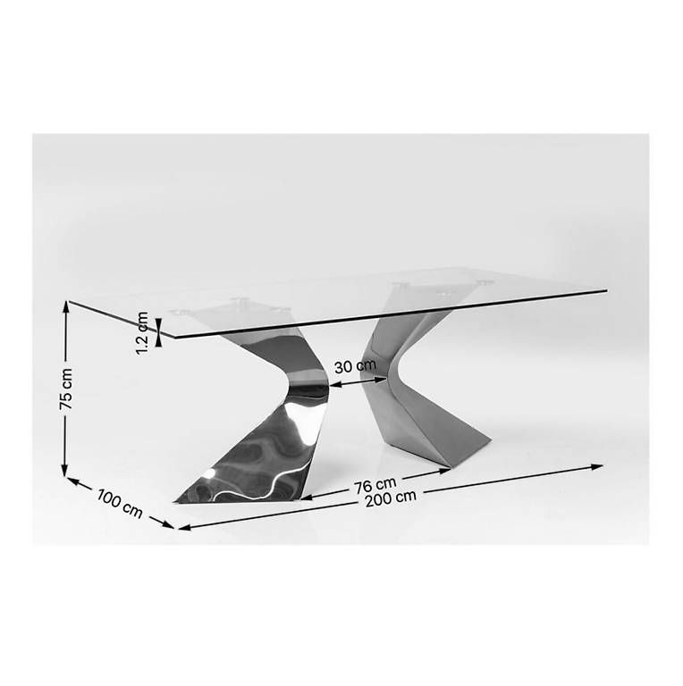 Tavoli: KARE Chrom Gloria 200x100 – Usato da St. Gallen venduto da SG_CH1 1