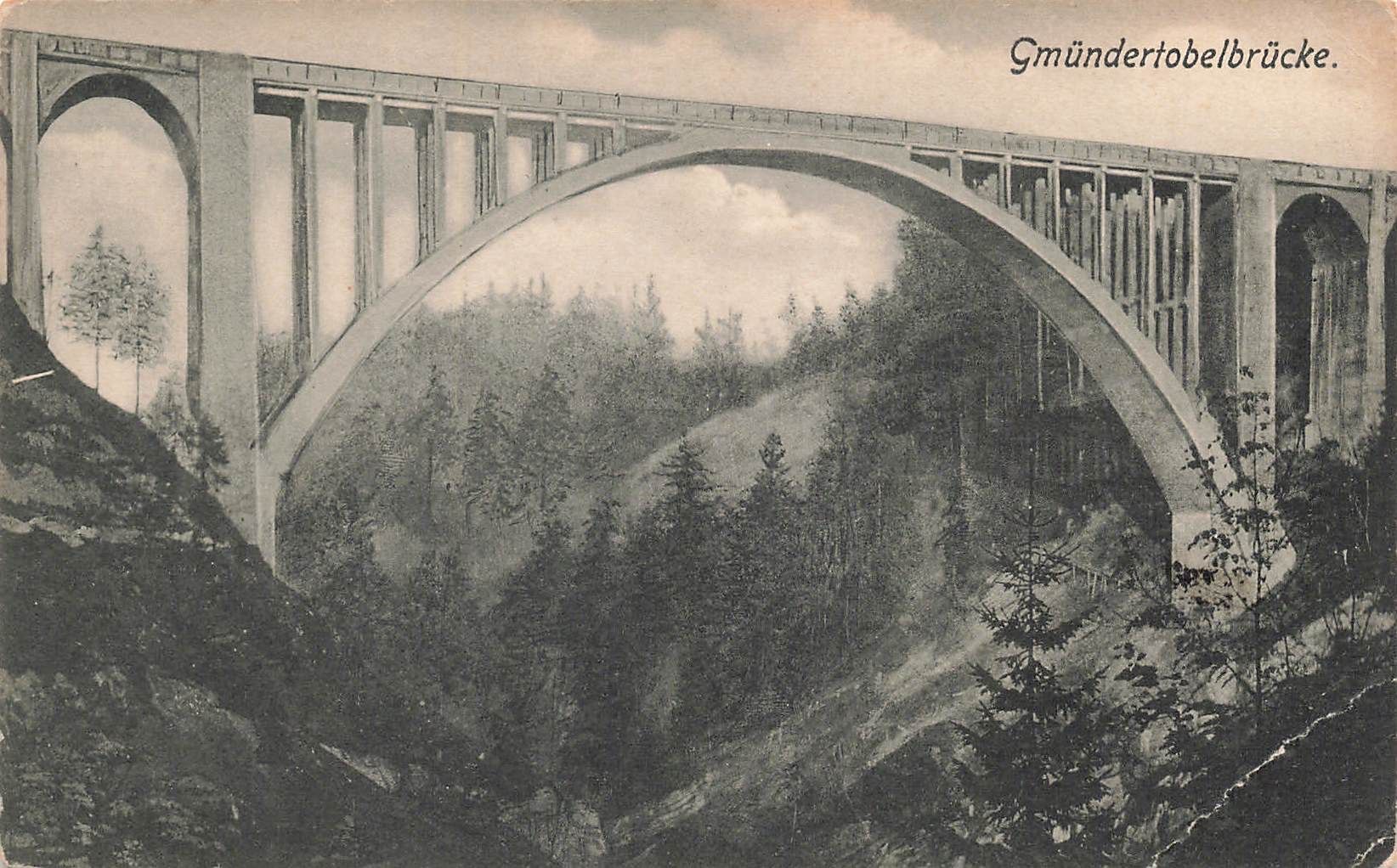 Cartoline postali: Gmündertobelbrücke Brücke Eisenbahn – Usato da Biasca venduto da Blenio71