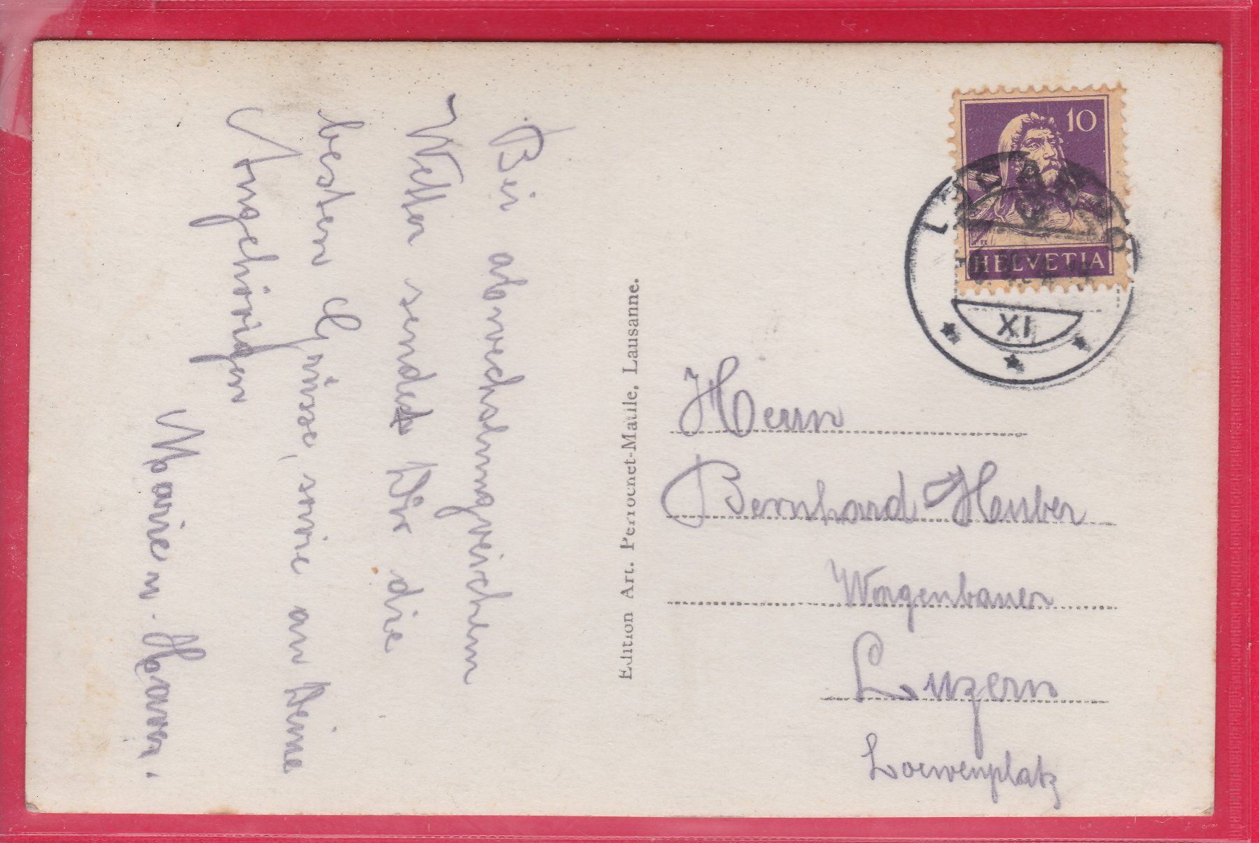 Cartoline postali: HOSPICE DU GRAND ST.BERNARD, – Usato da Oberrieden venduto da Gebirgsstelze 1
