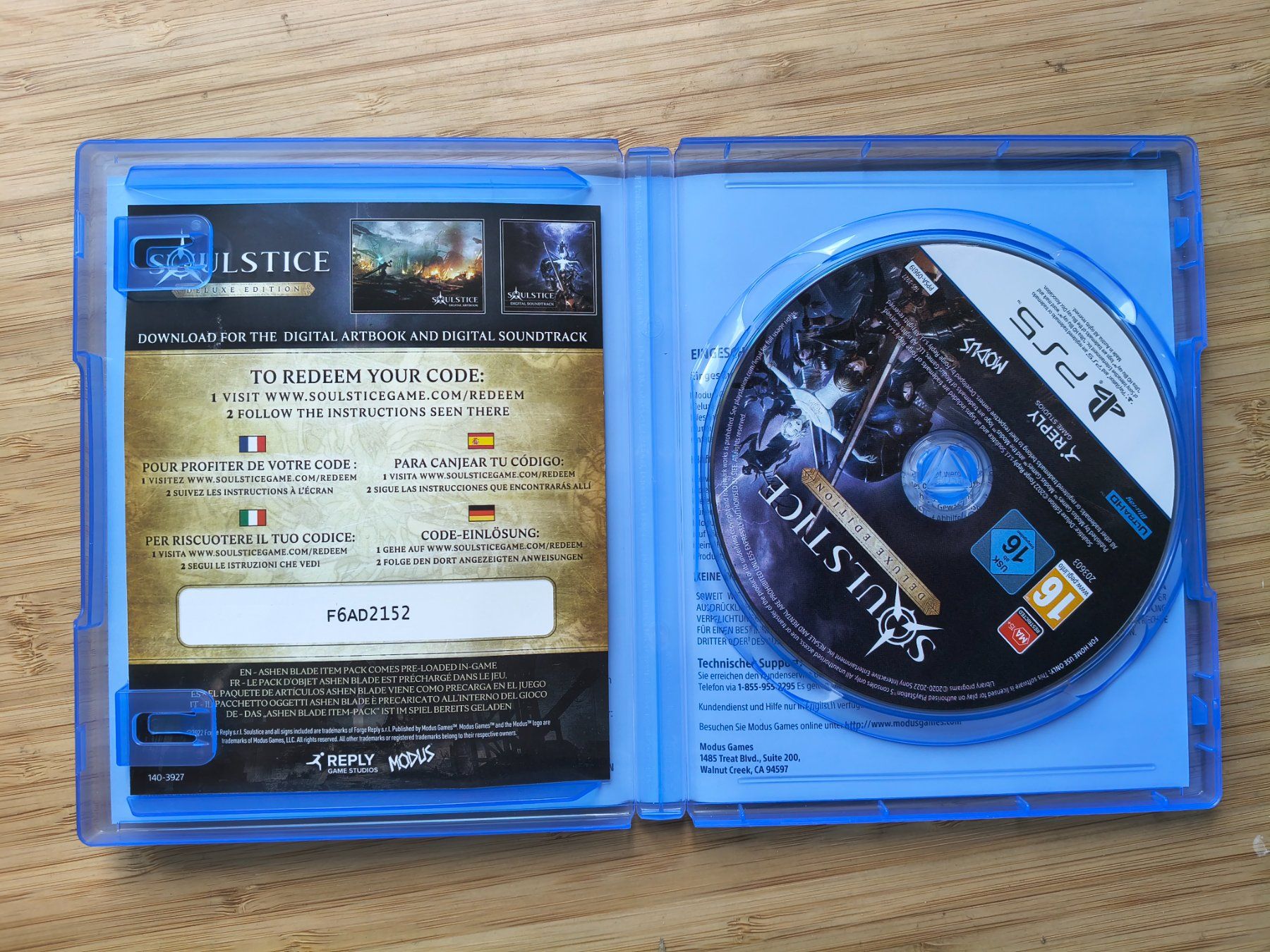 Jeux: Soulstice (PS 5) – D'occasion à Riedholz par ste_96cd 2