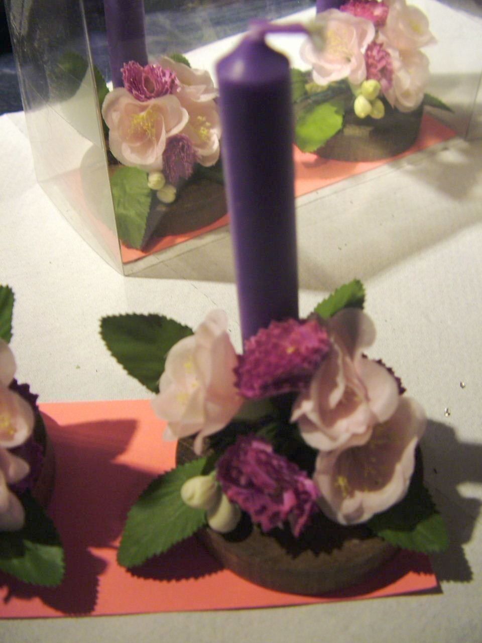Candele: 4 Kerzenständer / Tischdeko, NEU %% – Nuovo e nell'imballaggio originale da Nunningen venduto da Ave51 1