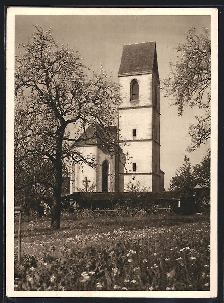 Ansichtskarten: AK Uznach, Alte Kirche im Frühling – Gebraucht aus Berlin von bartko-reher